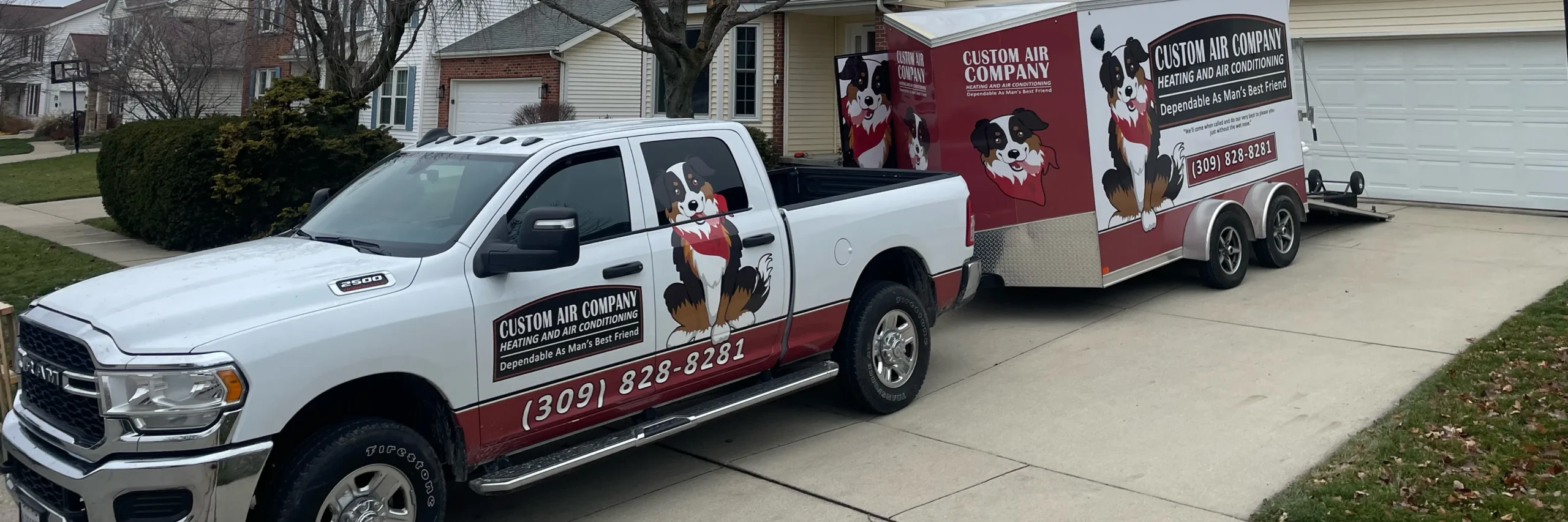 custom air company van and truck